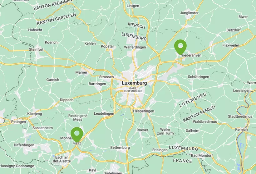 Standorte von WISAG in Luxemburg